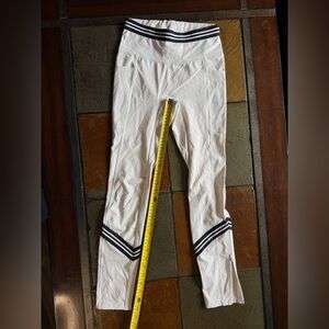 Free people white black leggings xs petite preloved workout gym yoga casual